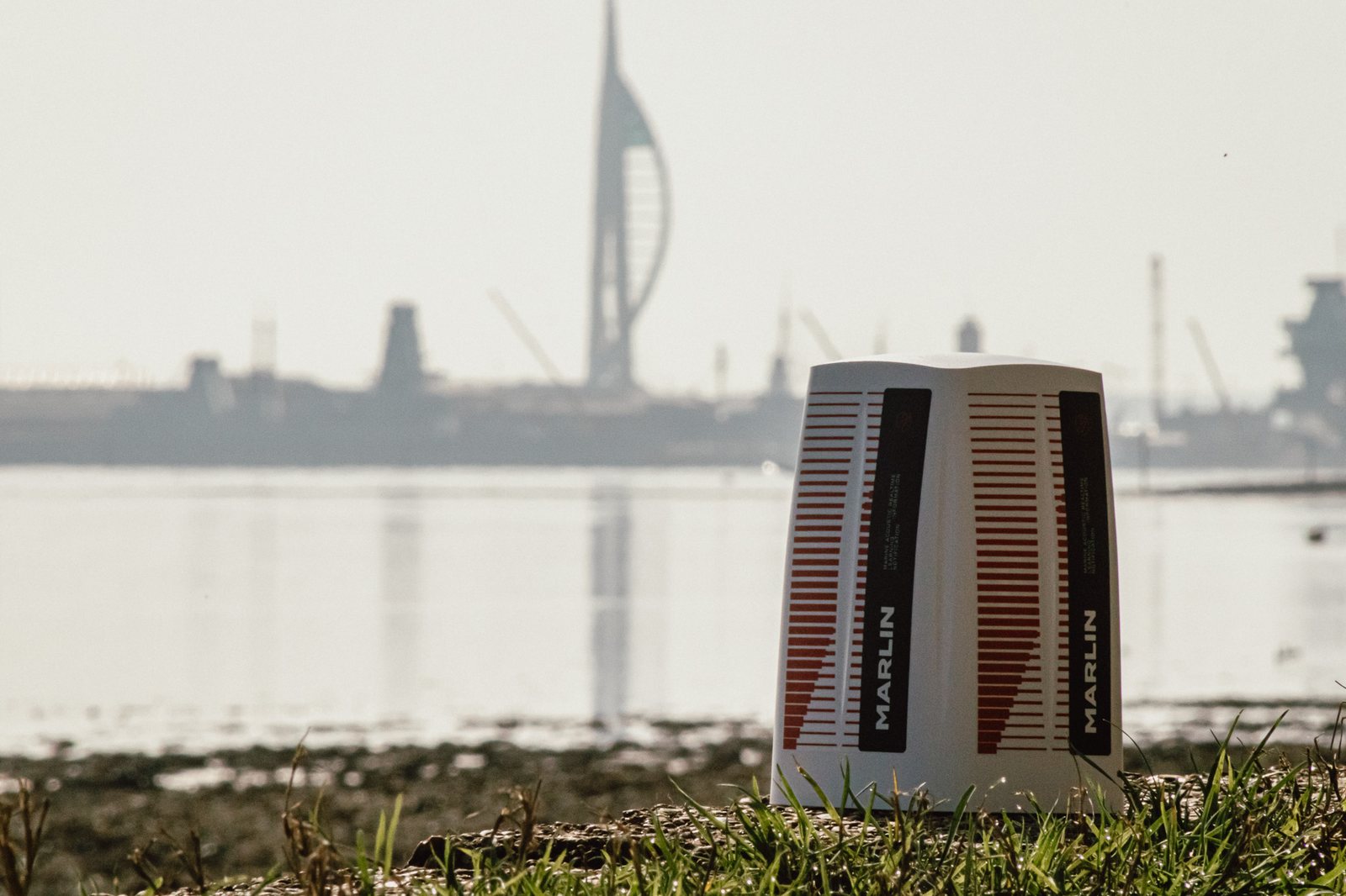 A MARLIN Link enclosure with Portsmouth harbour in the background
